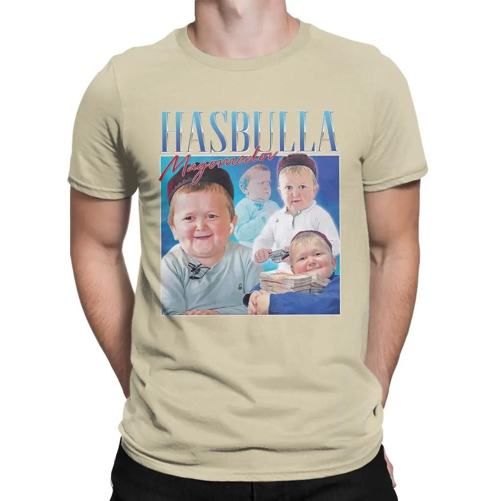 Fashion Hasbulla Magomedov Homage Khabib T-Shirts Men Crew Neck Cotton T Shirts Short Sleeve Tee Shirt Gift Clothes