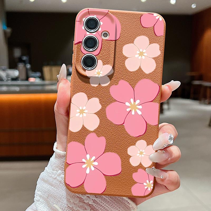 Fresh Style Cherry Blossom Case For Samsung Galaxy A57 A37 A17 A56 A36 A26 A16 A55 A35 A25 A15 A54 5G S21 FE S22 S23 S24 Plus S25 Edge S26 Ultra