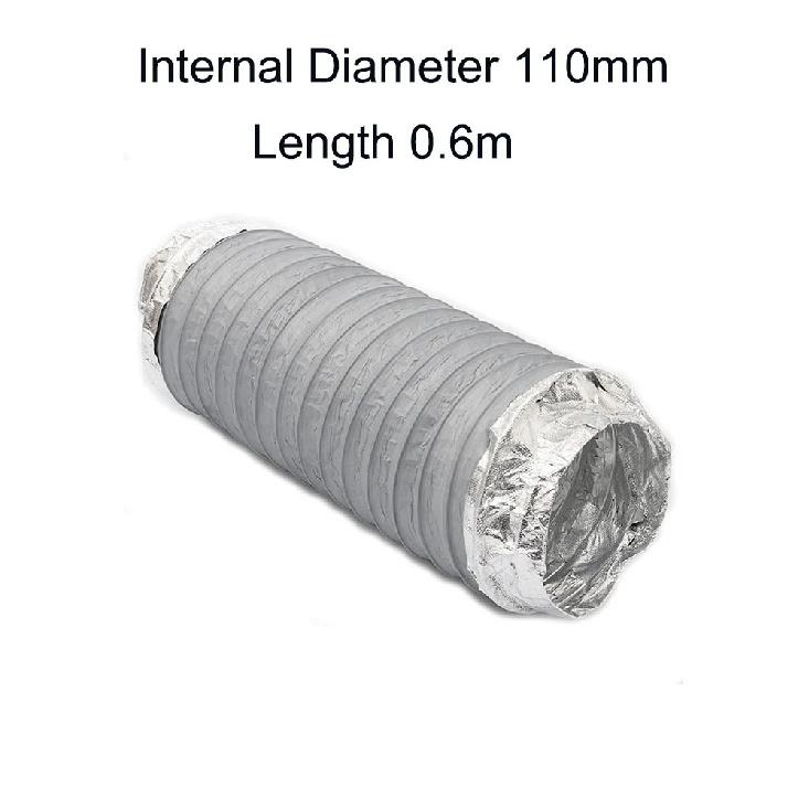 1PC 80/100/110/125/150mm Silencing Aluminum Foil Tube