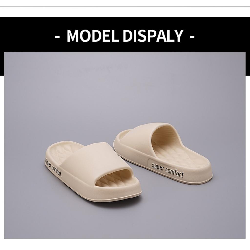 EVA Thick Soled Men's Slippers with A Sense of Stepping On Poop for Summer Outdoor Wear, Indoor Home Use, Sports, Cool Slippers for Men