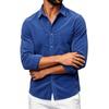 Men's Corduroy Long Sleeve Work Shirt Jacket for Fall Winter Casual Outerwear