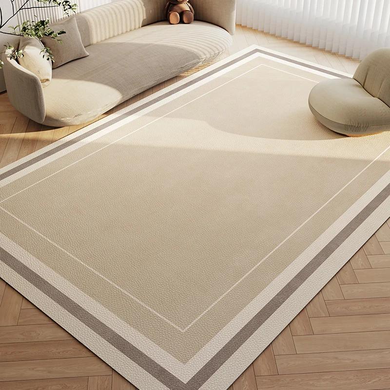 Wabi-sabi Wind Living Room Carpets Home Decoration Waterproof Balcony Leather Carpet Kitchen PVC Oil-proof Rug Entrance Door Mat