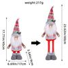 Christmas Snowman Plush Toy With Stretching Design For Holiday Decor And Gift