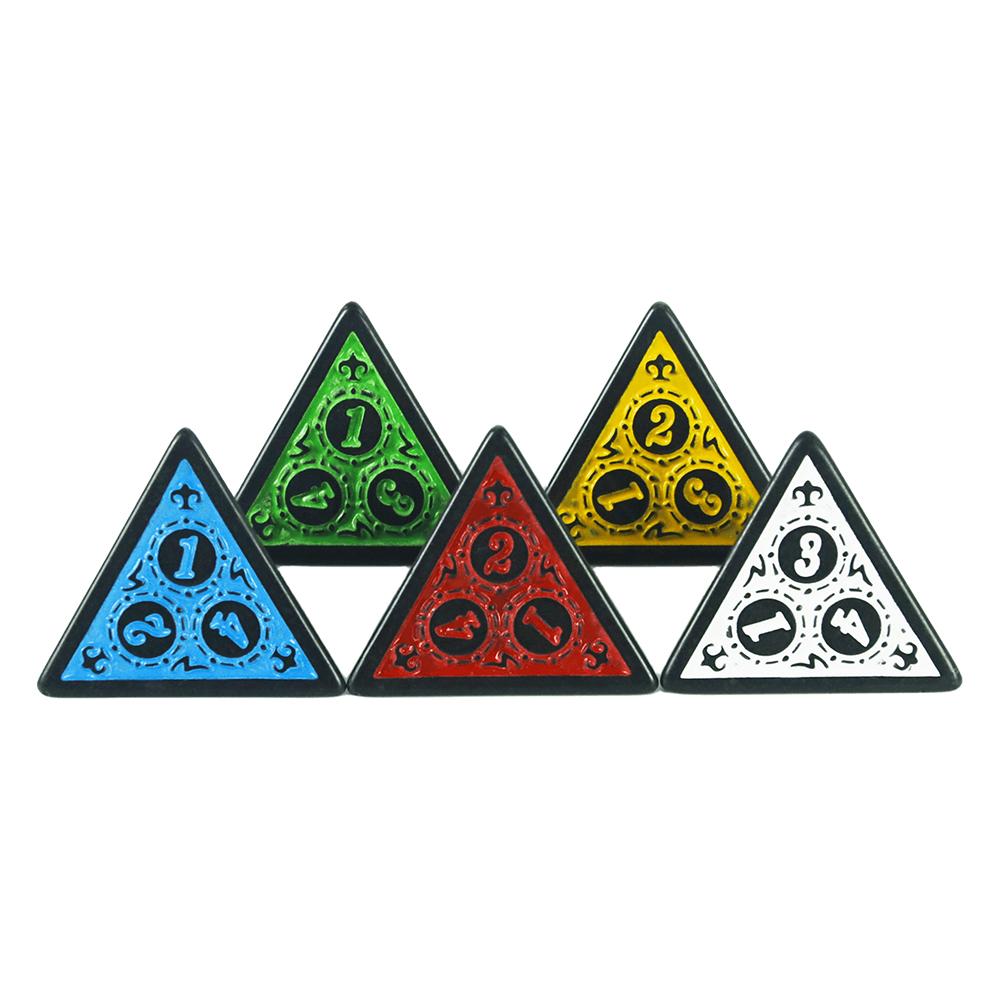 

Набор многогранных акриловых кубиков 10 шт. D4 кубики для игр D&D TRPG разноцветный