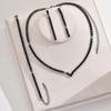 Personality And High Sense Versatile Claw Chain Necklace Stud Earrings Bracelet Three-Piece Set