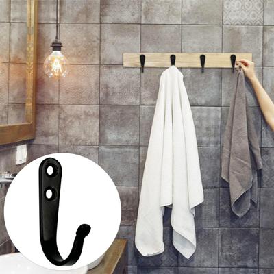 10/15/20Pcs Metal Wall Hooks with Screws Heavy Duty Multi-functional Home Office Bathroom Clothes Hat Scarf Towel Bag Keys Umbrella Bag Hanger