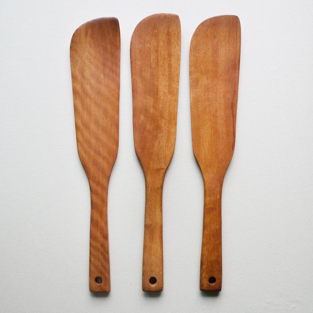 Romwood Rosewood Wooden Long Square Stir-frying Spatula