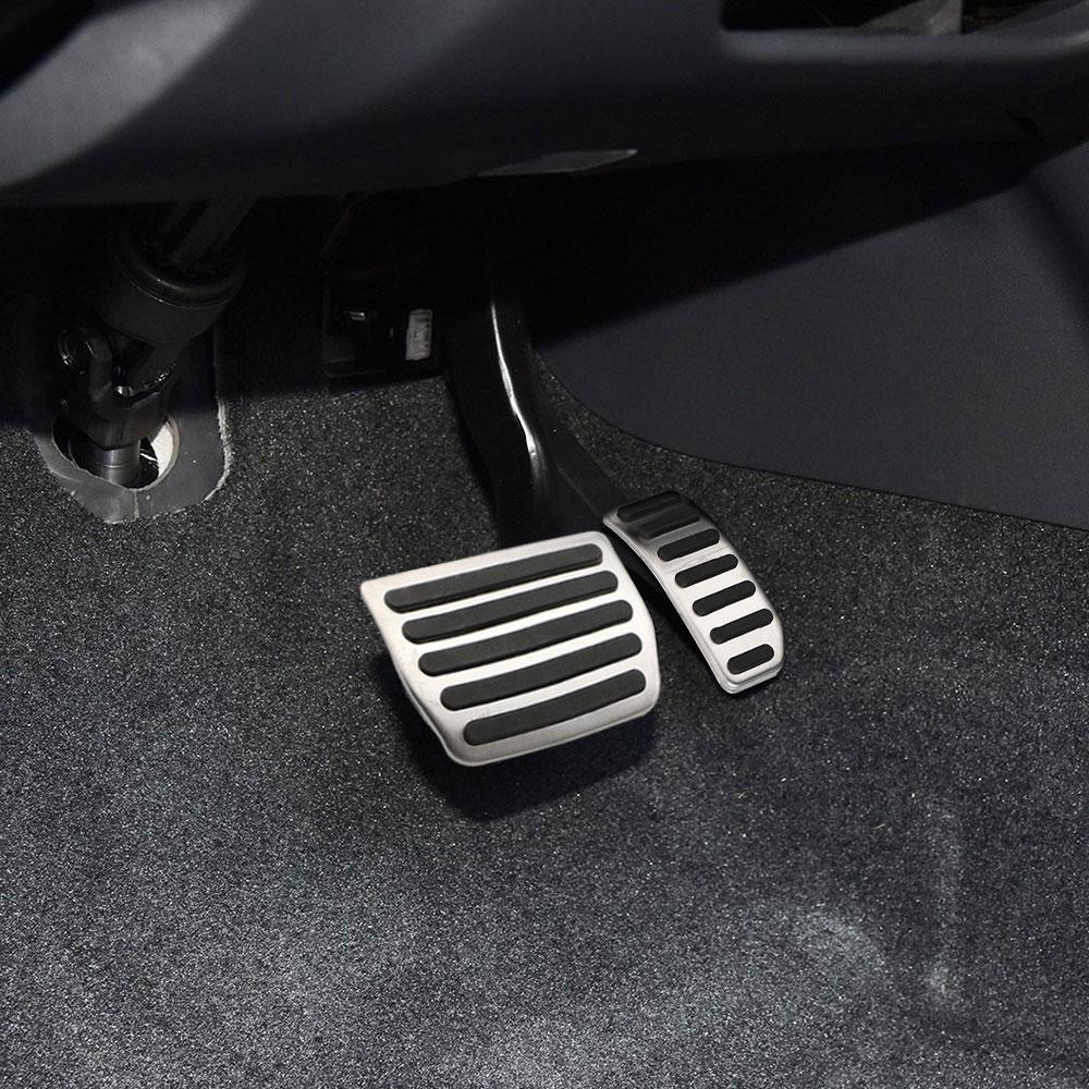 Auto Pedal Cover Aluminum Footrest Gas Brake Pedals Pad Kit For Volvo S60 S80L XC60 S60L V60 XC70 No Drilling Cool Design