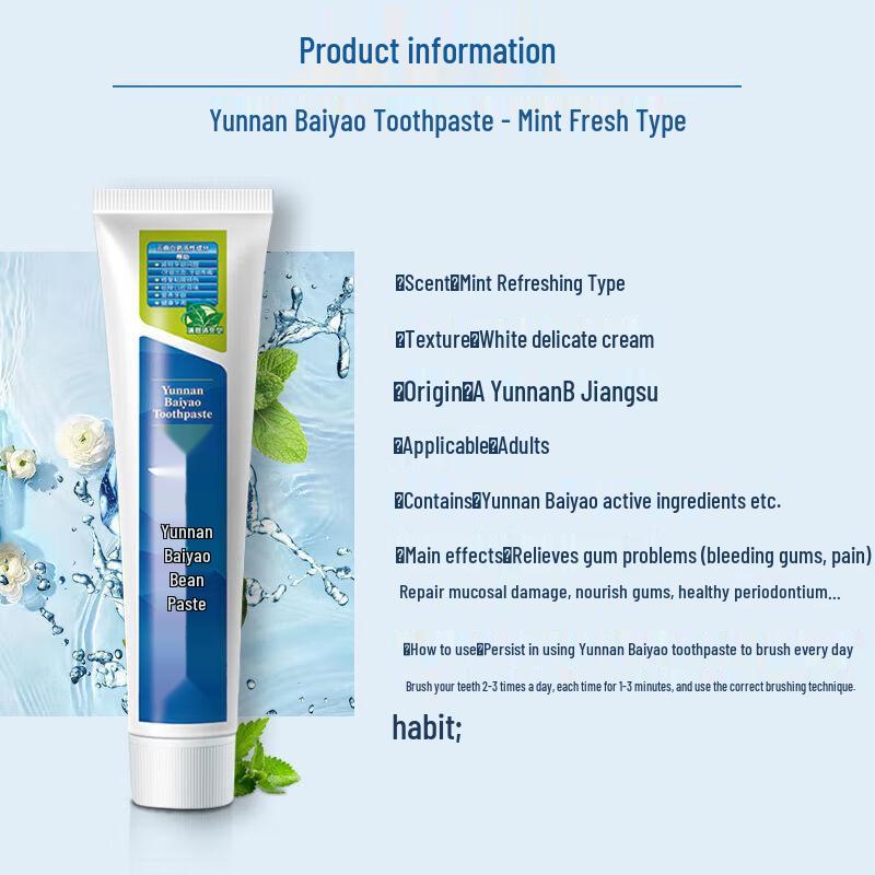 Yunnan Baiyao Mint Toothpaste