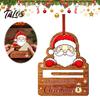 Christmas Cash Holder Ornament Holder, Creative Wooden Hanging with Red Lanyard, Holiday Money Pendant Vivid Printing for Tree Party Supplies