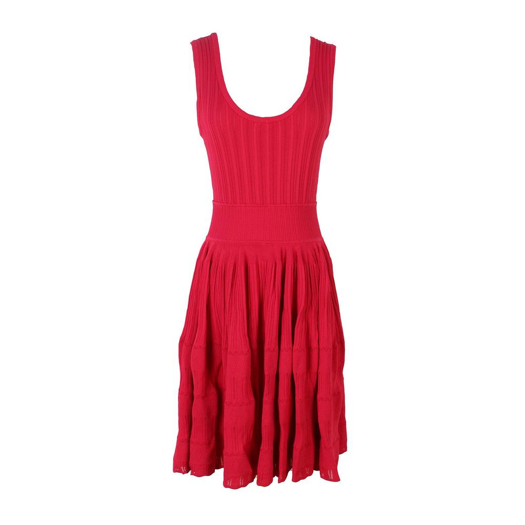 2025 Sommer Sexy Taillenbetontes Ärmelloses Spaghetti-Träger Strickkleid für Damen