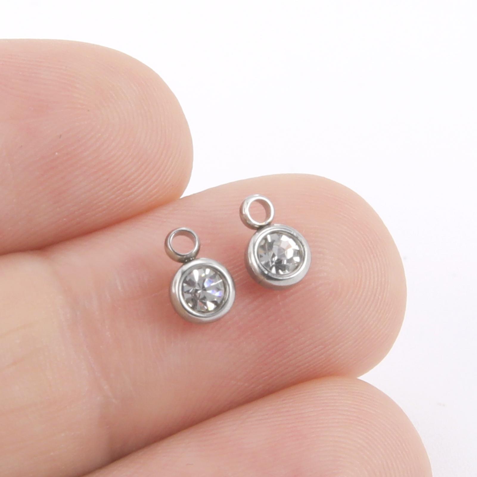 

Teamer 10pcs Stainless Steel Pendant Charms For Jewelry Making DIY Bracelet Necklace Earring Accessories Craft Wholesale