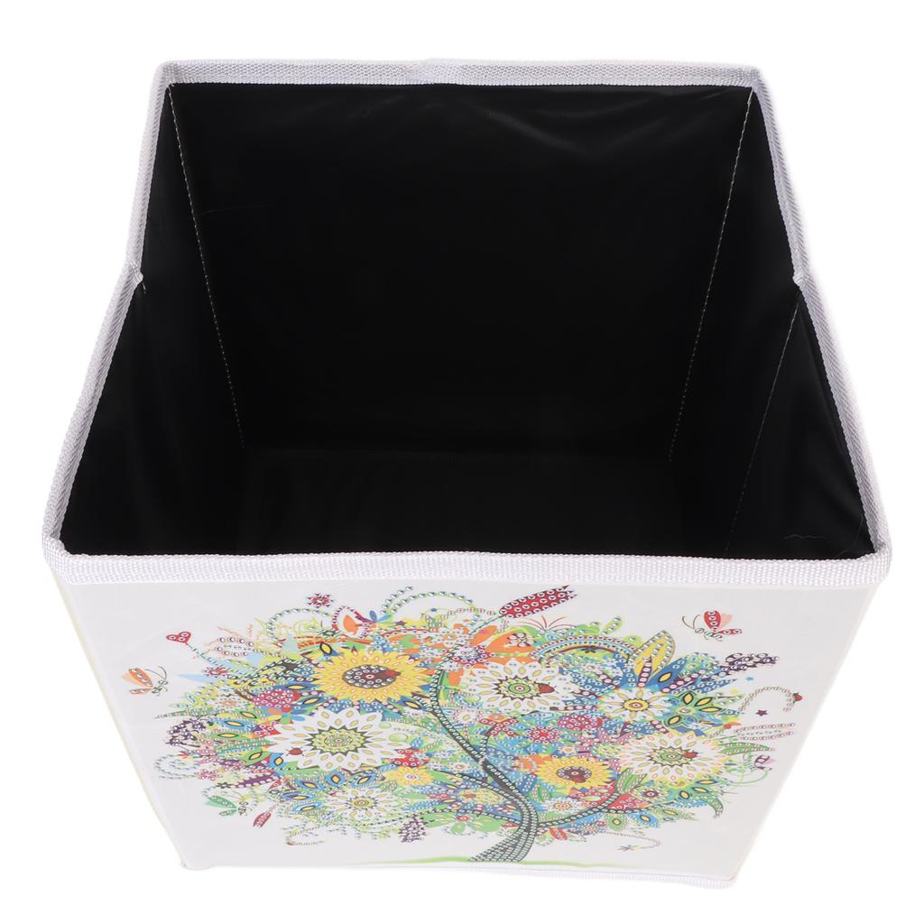 Folding Storage Box with Rhinestone Painting Kit DIY Three Dimensional Effect Storage Box for Home