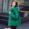 Shiny Disposable Large Size Padded Jacket Women's Short Loose Plaid Padded Jacket Winter Thick Warm Padded Jacket Tide