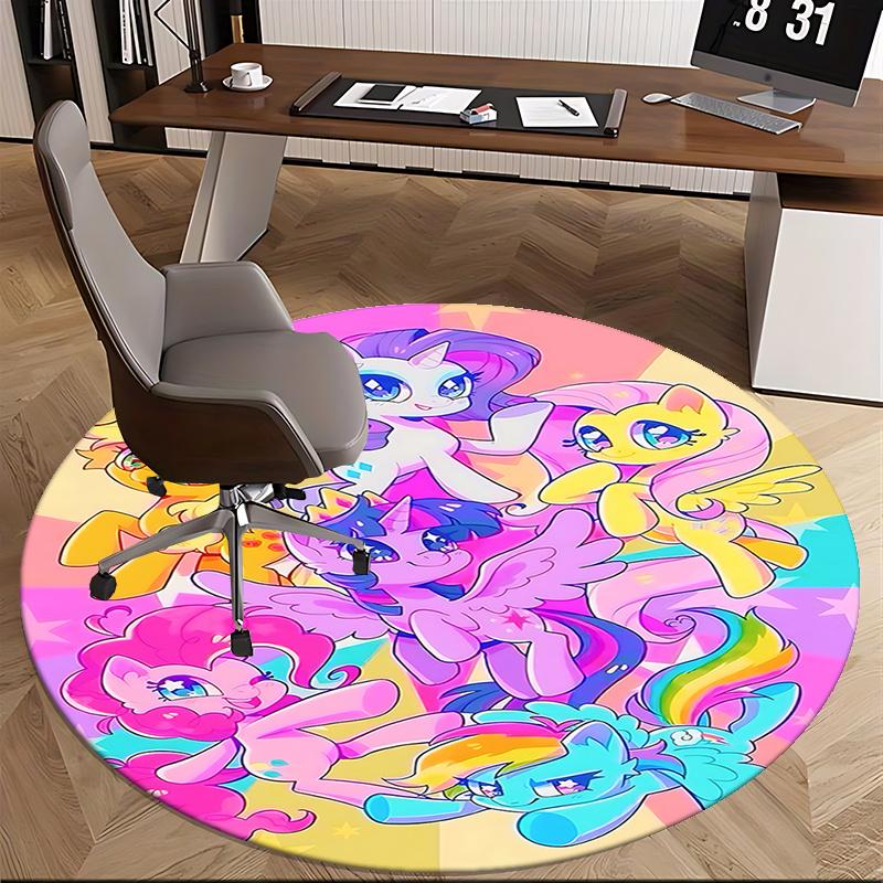 Colorful My Little Pony Round Chair Mat - Home Decor