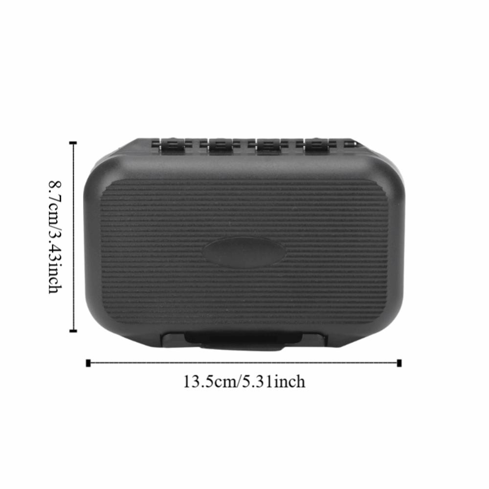 Double Sided Fishing Bait Box ABS Tackle Box Portable Fly Fishing Box Fishing