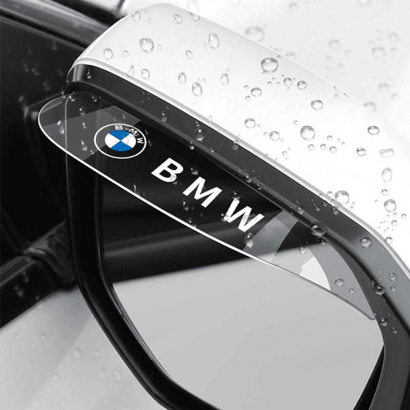 BBKZ6 2Pcs BMW Car Rearview Mirror Rain Eyebrow Rainproof Shield For BMW M E46 E90 E60 F30 F10 E39 E36 F20 G30 G20 E87 E92 E30 X3 X5