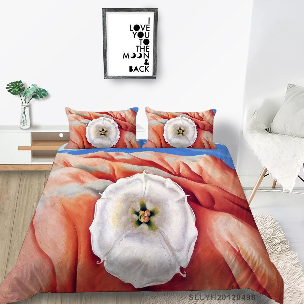 Portrait Oil Painting Series Quilt Cover Pillowcase Two Or Three-Piece Set Digital Printing Polyester