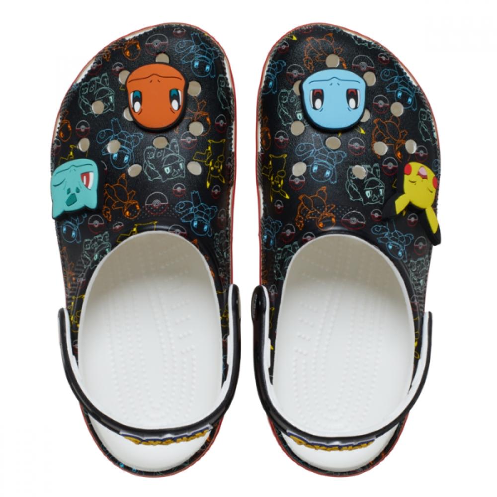 Crocs Unisex Pokemon Print Classic Clog 211343 90h Crocs Sandals Slippers Gibbitz Pikachu...
