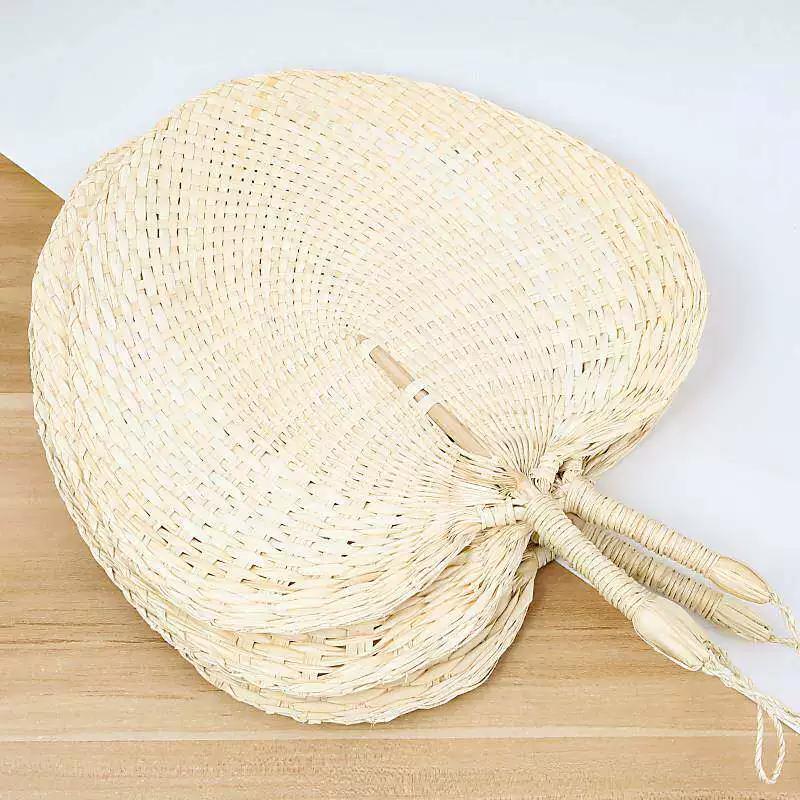 Traditional Handmade Woven Summer Fan for Home Use, Large Fan for Babies To Repel Mosquitoes, Portable Handmade Fan for the Elderly