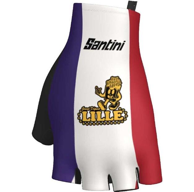 Santini Lille 2025 Cycling Gloves (White)