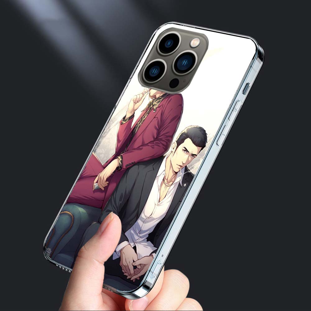 Yakuza 0 Game Phone Case For Iphone 16E 15 Pro 14 Plus 17E 16 17 Pro Max Air 11 12 13 Mini Shockproof Capa Cute Cover TPU Cle