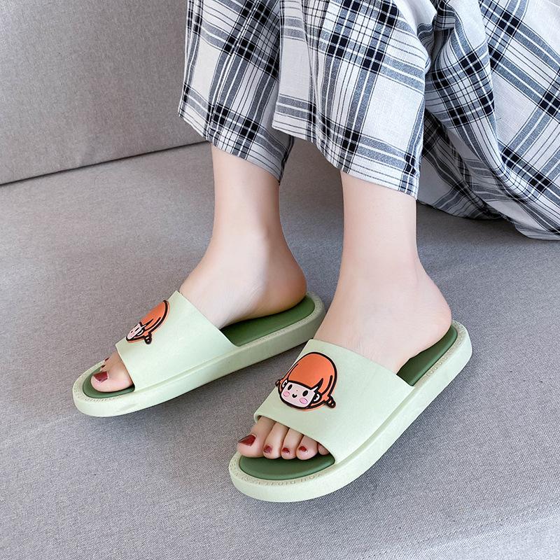 Cool slippers women's summer home non-slip bath indoor home cute bathroom non-slip couple slippers