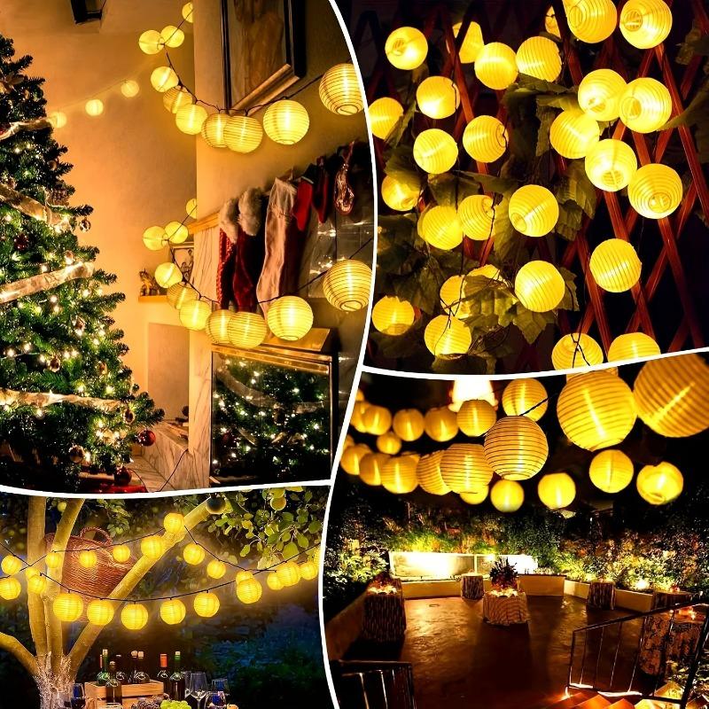 Waterproof Lantern 10/20/30 LEDs Solar String Light 3.5/5/6.5M Outdoor Garland Fairy Lamp for Christmas Garden Wedding Party Festival Deco