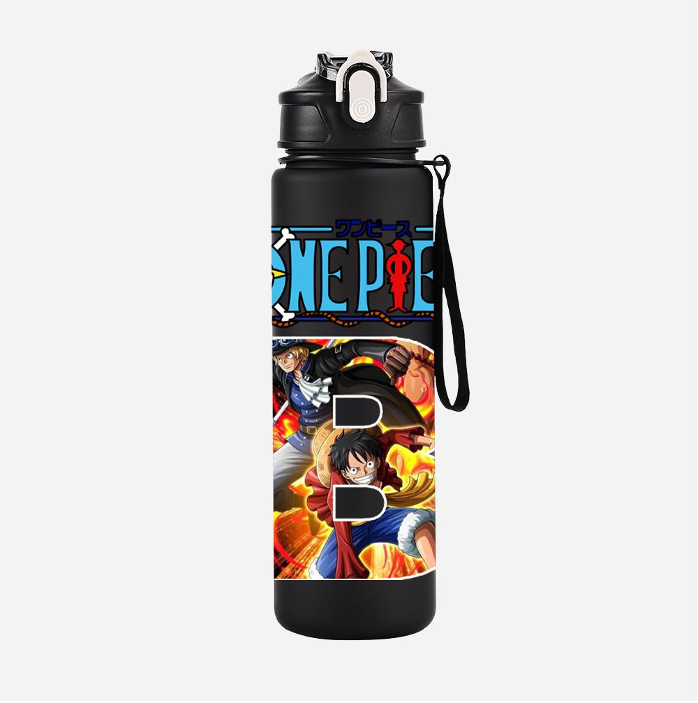 Anime A-Z English Letter Printed Large Capacity Water Cup Demon Hunters Outdoor Portable Drinking Bottle for Boy Girl Gift