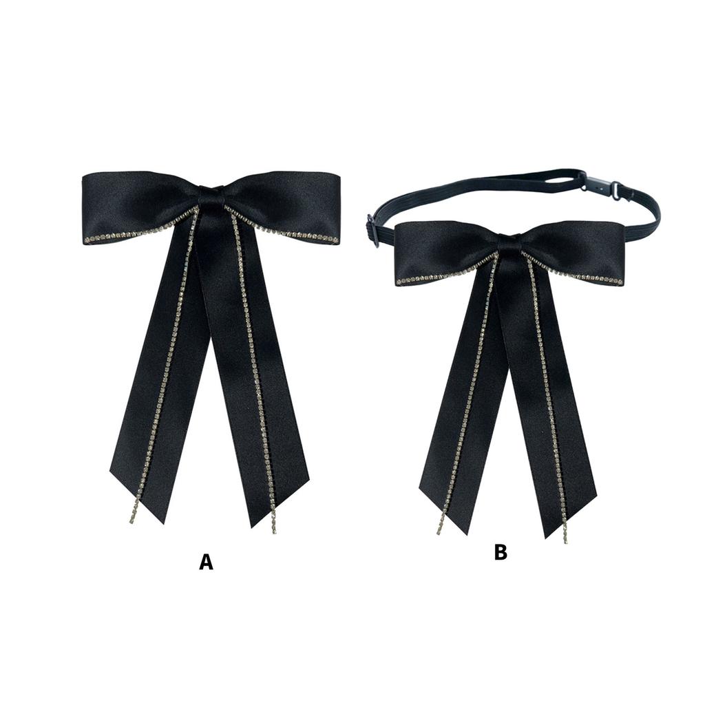Uniform Bows Tie For Janpanese JK Uniform Cosplay Accessory Neckwear with Rhinestones Jk Seifuku Cute Anime Bowtie