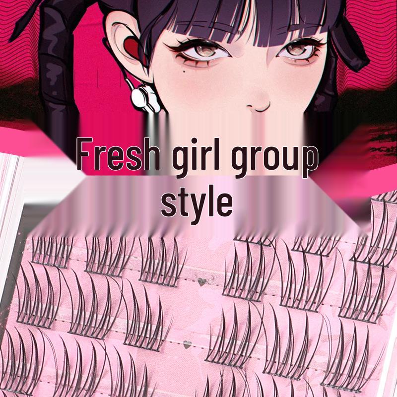 

Чистые и Сексуальные Накладные Ресницы Дикий Кот Эльф - Сегментированное Черное Основание, Плотный и Натуральный Стиль