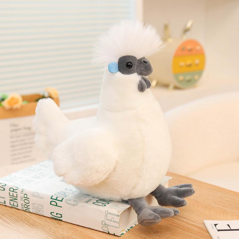 Plush Rooster Toy With Pp Cotton Filling For Childrens Gift And Collection