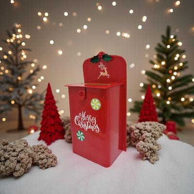 Christmas Wrought Iron Christmas Mailbox, Christmas Furniture And Garden Decorations