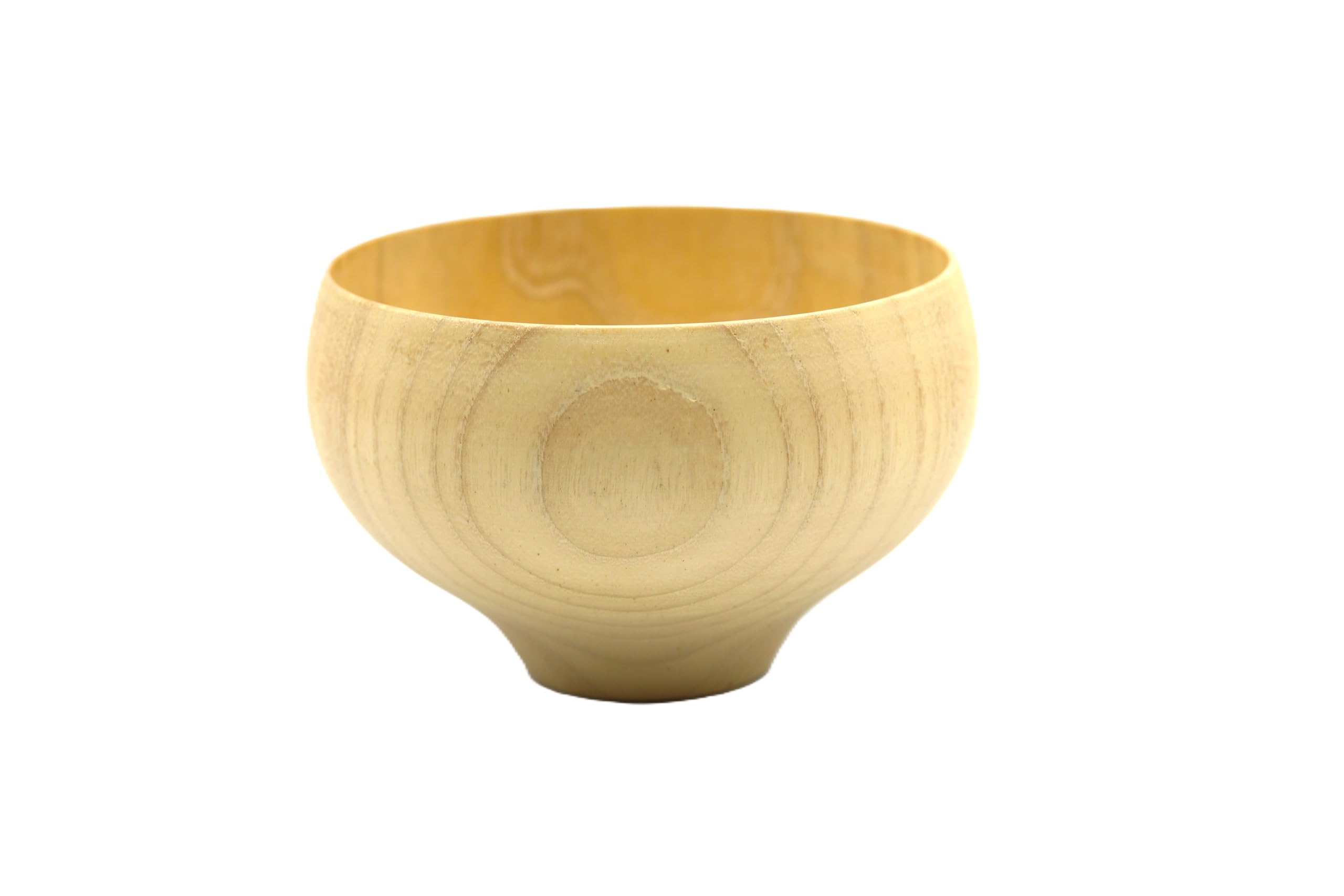Kishu Lacquerware, Kakuda Seibei Shoten: Dishwasher-safe wooden soup bowl, B.C. TSUBO type1, Natural, Single Item, WB-471226