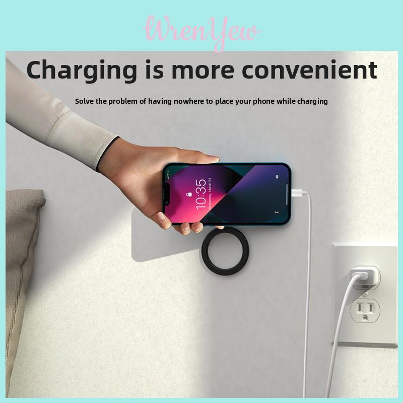 Apple Phone Magnetic Ring Mobile Phone Stand Sticker With Magnetic Plate For Home Office And Bathroom
