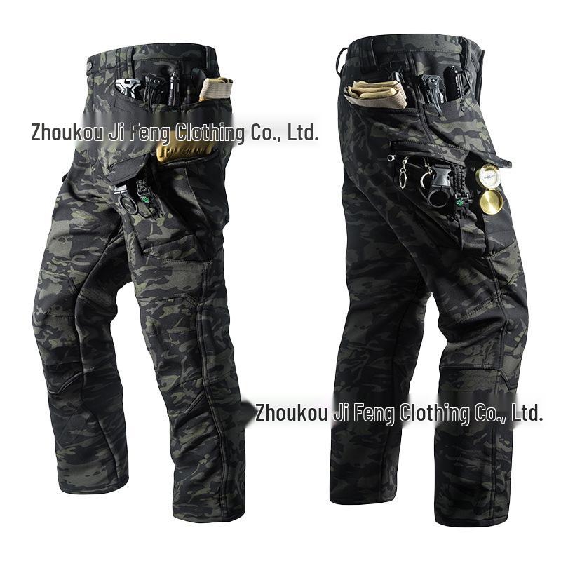 

IX7 Fleece-Lined Softshell Hiking Pants - Waterproof, Windproof, and Warm M