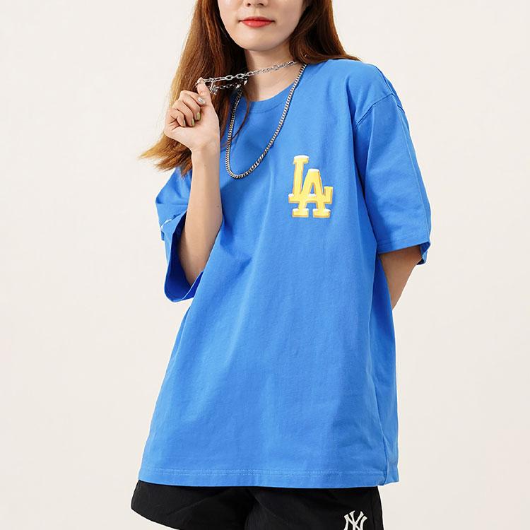 New MLB T Shirts Unisex Blue 3ATSE1123-07BLS