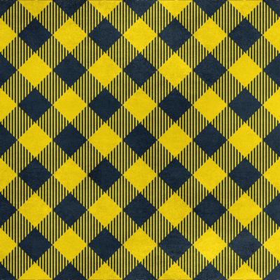 Royal Samt Stoff Polyester Zum Nähen - Motiv Gelb Kariert