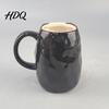 Durable Glazed Ceramic Drinkware Horror Face Coffee Mug Unique Mask Water Comfortable Handle Tea Cup Cup 385ml Capacity Decorative for Halloween