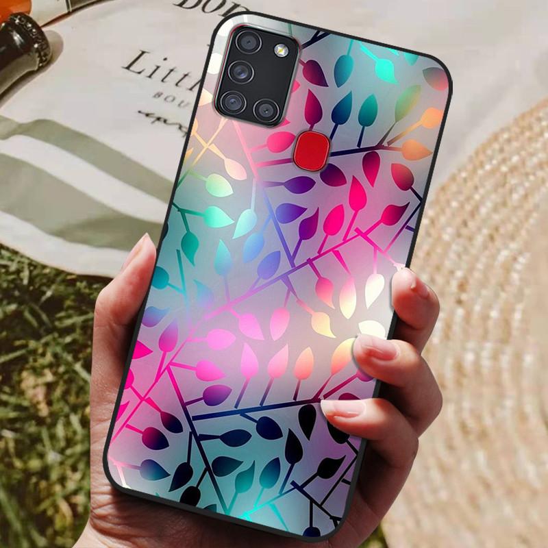 For Samsung A21S Case Phone Cover Silicone Soft TPU Back Cover for Samsung Galaxy A21S Case A 21S A21 S A217F Fundas Bumper