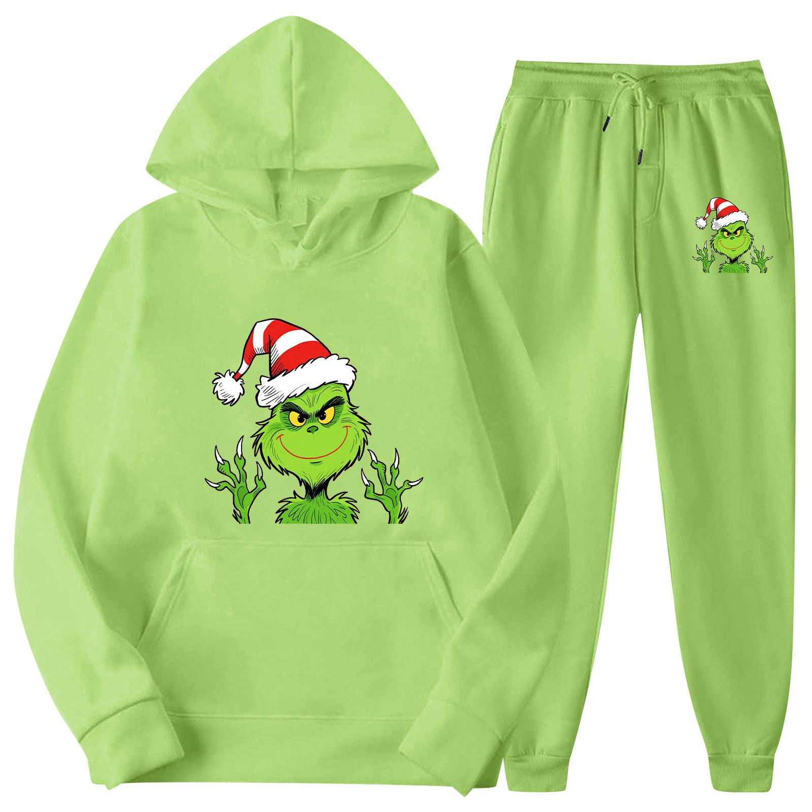 

Men Leisure Hooded Hood Hoodie Trousers Adding Fleece Loose Hoodie Set L Кіновар