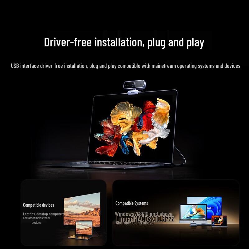 UGREEN CM831-65381 4K 8MP Autofocus USB Webcam