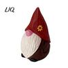 Rustic Farmhouse Gnome Ornament Wood Carved Figurine, Faceless Dwarf Statue, Seasonal Statue Handmade Mini Sculpture for Christmas Party Decoration