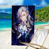 Proof Beach Towel with a Genshin Impact Navelette Pattern - Soft,absorbent,quick-drying,machine Washable - Perfect for Swimming,camping,bathing