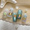 Summer 3D Beach Ocean Nail Art Stickers Shell Starfish Sticker Clams Conch Coral Sea Nail Decoration Manicure Salon Decals Diy