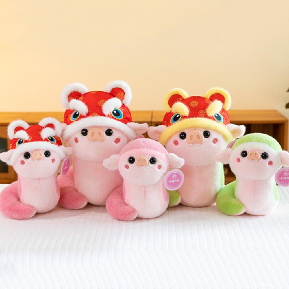 Stuffed Snake Pig Plush Doll Toy Soft Pig Nose Snake Plushies Doll  Birthday Gifts