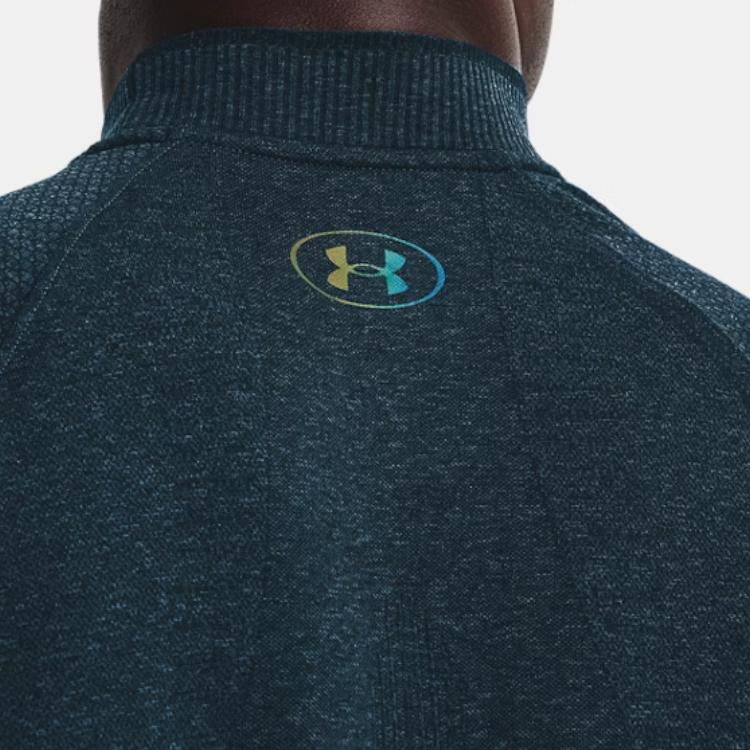 Under Armour Casual Sports Logo Long Sleeve T-Shirt Men Tops Green 1356607-413