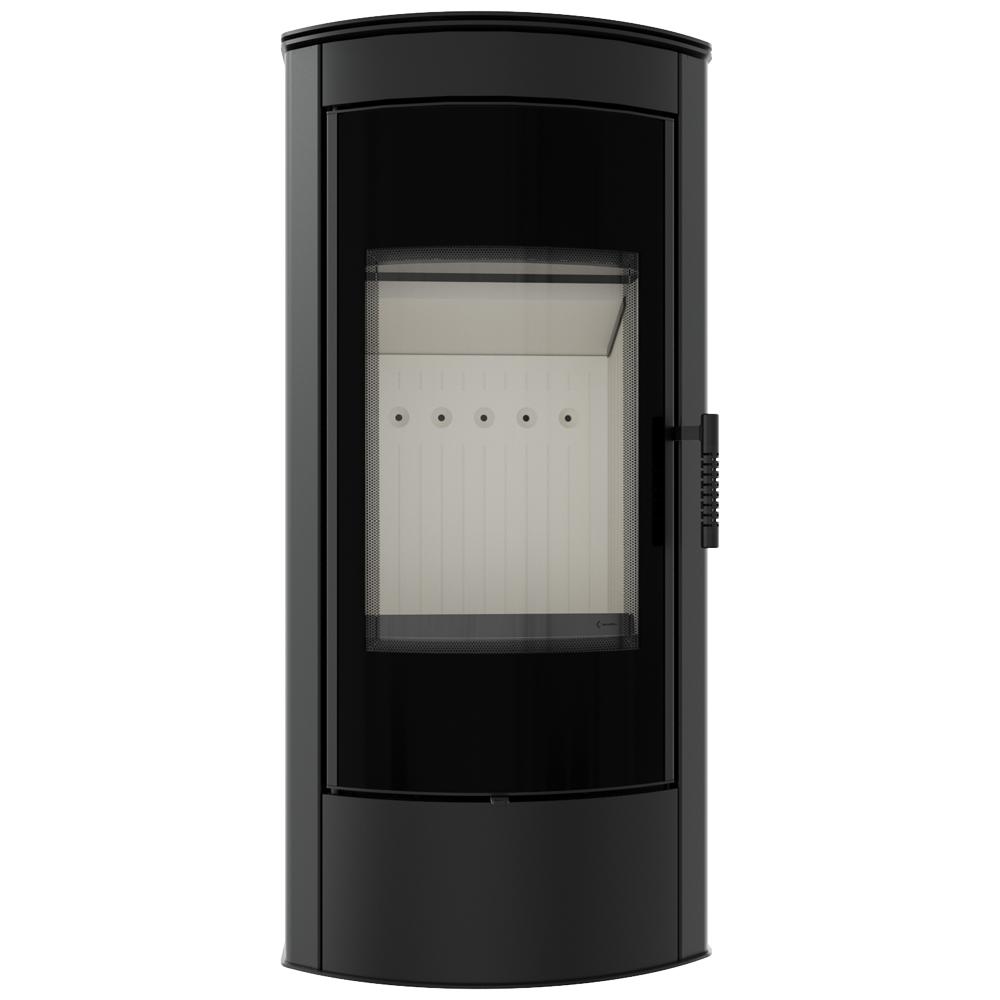 Wood Burning Steel Stove KRATKI TITAN Panorama Ø 150 11 kW