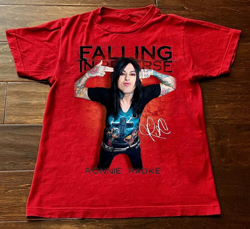 Новая коллекция Ronnie Radke Falling In Reverse Подарок для фаната Унисекс Футболка Унисекс Футболка XXL