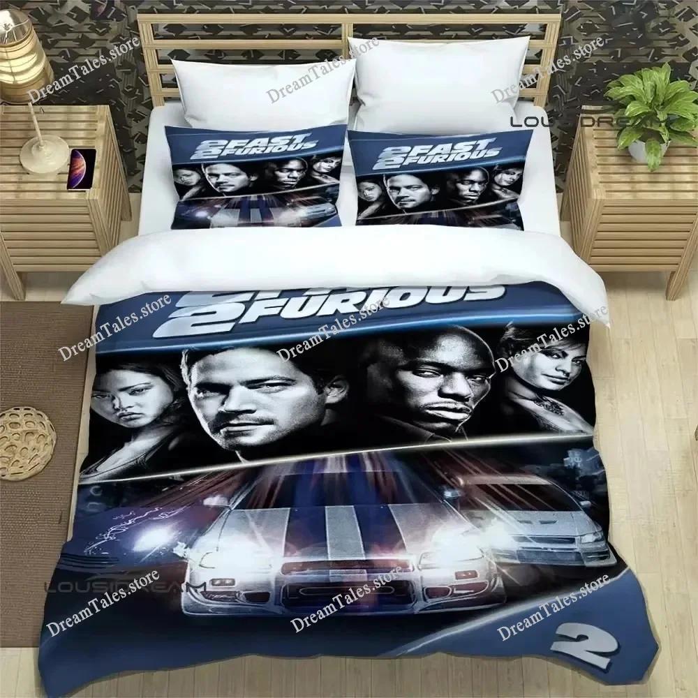 3D Print Fast & Furious Bedding Set Boys Girls Twin Queen King Size Duvet Cover Pillowcase Bed Boys Adult Home Textileextile369